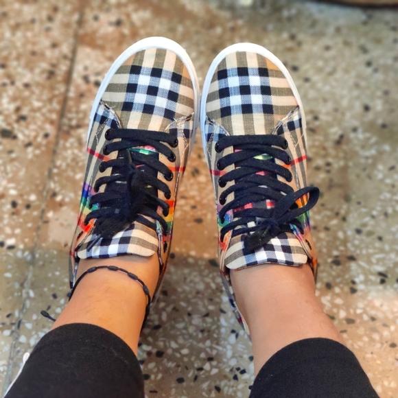Burberry Rainbow Vintage Check Sneakers - Picture 2 of 5